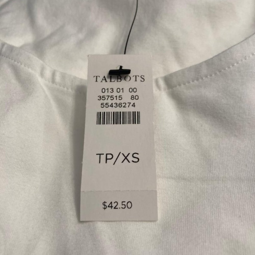 TALBOTS:  Classic Stretch Tank - white - Picture 5 of 6
